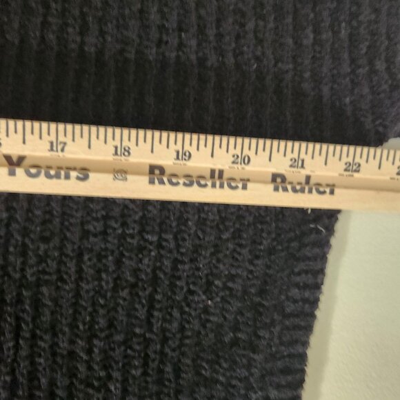 Express Sweater Womens Small Black Ribbed Knit Pullover Round Hem Cozy Soft - Picture 10 of 13